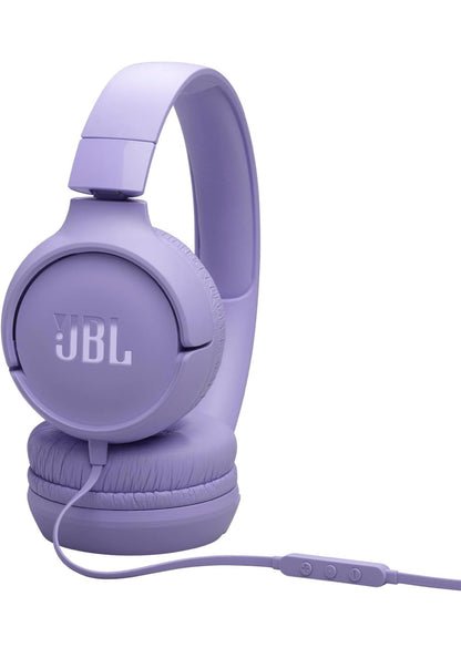 JBL Tune 520C - Bedrade oorfoon met USB-C, Hi-Res Oudio-ondersteuning, Pure Bass-klank, Gemaklike pasvorm, USB-C-verbinding, 3-knoppie afstandbeheer met mikrofoon en EQ-voorinstellings (Pers)