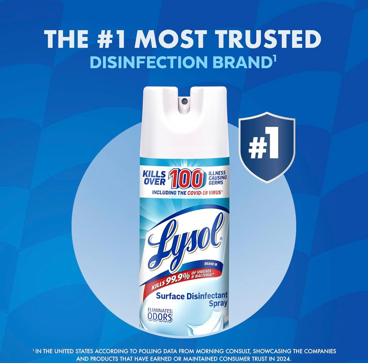 Lysol Ontsmettingssproei, Noodsaaklike Huishoudelike Skoonmaakbenodigdhede, Veeldoelige Kamersproei, Antibakteriese Ontsmettingssproei, Stoffeerderij Ontgeurder, Huis en Badkamer, Crisp Linen, 19 Fl Oz (Pak van 12)