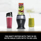 Ninja Fit Compact Personal Blender, Portable Blender for-Smoothies, Shakes, Food Prep, and Frozen Blending, 700-Watt Base, (2) 16-oz. Cups and Spout Lids, Black QB3001SS