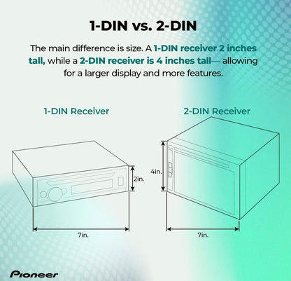 Pioneer FH-S722BS Dubbel Din Bluetooth CD Ontvanger – Ingeboude Bluetooth, USB/AUX Ingange, Pioneer Smart Sync, Hands-free Oproepe, Verbeterde Klank in die Motor
