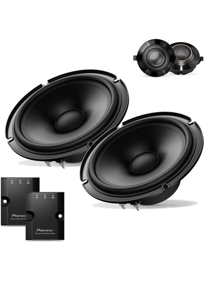 PIONEER Z-Series TS-Z65C 6.5" 2-Way Component Car Speakers 300W Max
Audiophile Upgrade, Premium Speakers, Crisp Highs + Clear Vocals, Add an Amplifier for Optimal Performance