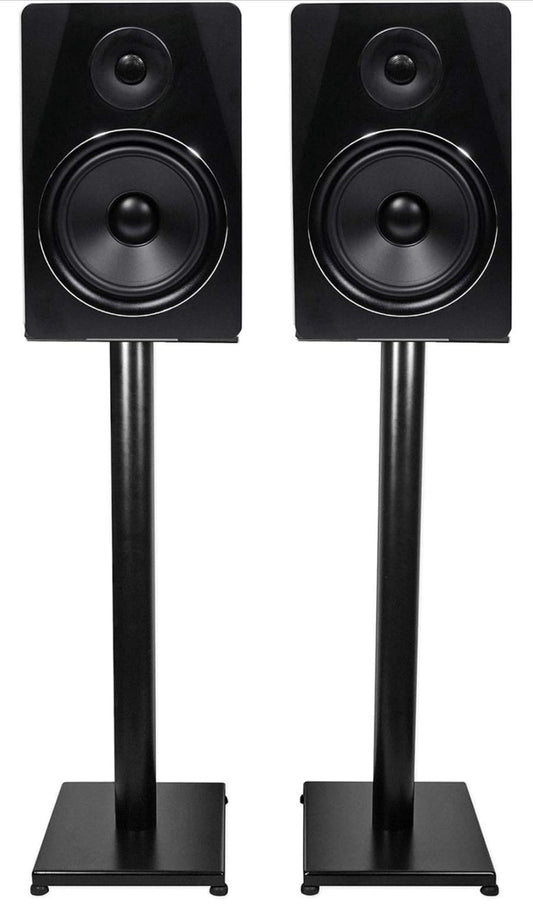 Rockville APM8B 8" 2-rigting 500W Aktiewe/Aangedrewe USB Ateljee Monitorluidsprekers Paar