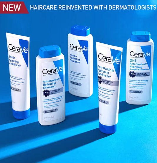 CeraVe Hydraterende Anti-Roos Opknapper, 0.5% Pyrithione Sinks Roosbehandeling m/ Seramiede, Hialuroonsuur & Niasienamied