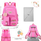 Backpack for girls Laptop Backpacks 15.6 Inch College Cute Bookbag Anti Theft Primary Elementary School Bag Casual Daypack for Teens Girls Women Students （Rose