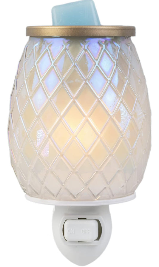 Scentsationals Accent Wax Warmer - Scented Wax Cube Melter - Electric Fragrance Plugin (Crystalette) Cream