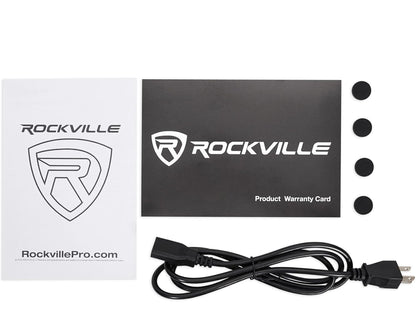 Rockville 2 DPM6W Dubbel-aangedrewe 6.5" 420 Watt Aktiewe Studio Monitors+Stande+Kussings