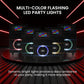 Portable Karaoke PA Speaker System - 600W 8” Rechargeable TWS, Party Lights, LED Display, FM/AUX/MP3/USB/SD, Wheels - Wireless Mic, Remote Control, Tablet Holder Included