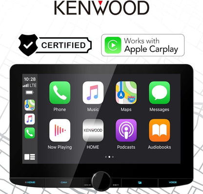 Kenwood 10.1" Hoëdefinisie-motorstereo-ontvanger met kapasitiewe raakpaneel