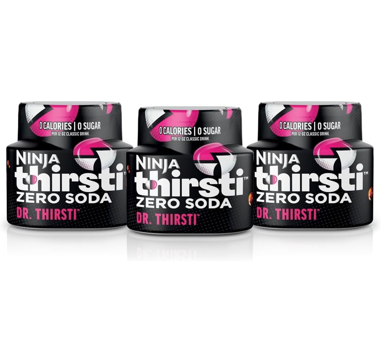 Ninja Thirsti Gegeurde Waterdruppels, ZERO SODA Dr. Thirsti, Klassieke Koeldrankgeure Nul Kalorieë, Nul Suiker - 355ml drankies (3 Pak)