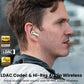 NC20 Pro Active Noise Cancelling Wireless Earbuds with Smart Touch Screen, LDAC Hi-Res Audio, Stereo Bass, 6 Mics AI Call Ear Buds, 80H Playtime, IPX8 Waterproof (Champagne)
