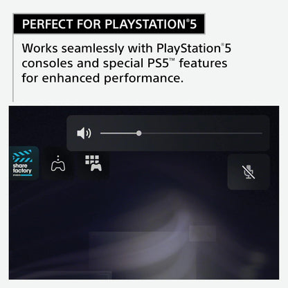Sony INZONE H9 Speletjieskoptelefoon, Draadlose Geraasdempende Bluetooth-koptelefoon met Mikrofoon, 360 Ruimtelike Klank, vir rekenaar en PS5 (WH-G900N) - Swart