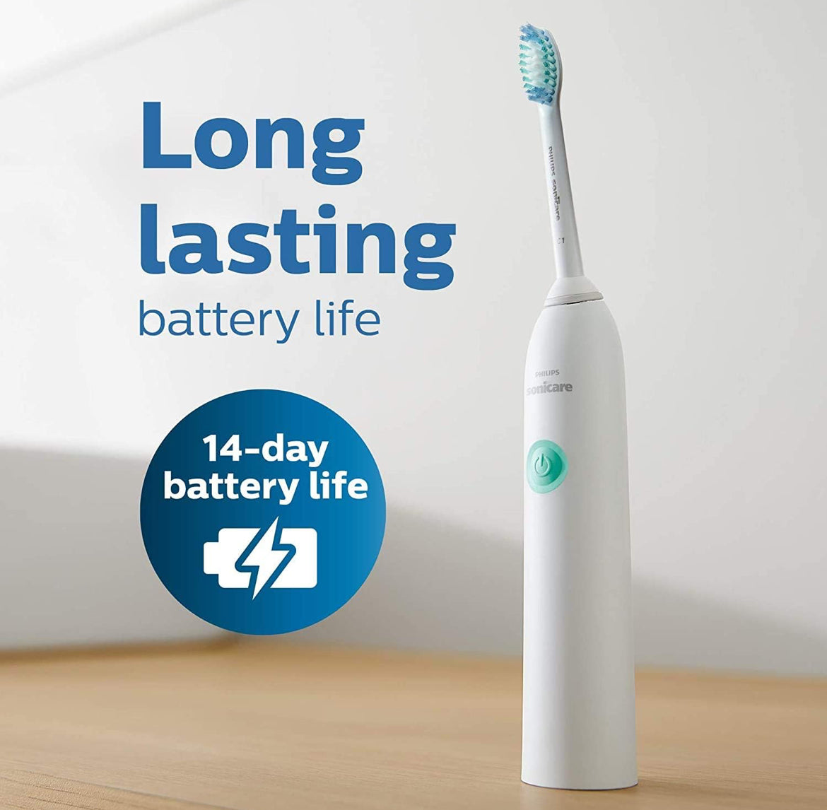 Philips Sonicare DailyClean 1100 Herlaaibare Elektriese Kragtandeborsel (Wit) HX3411/04