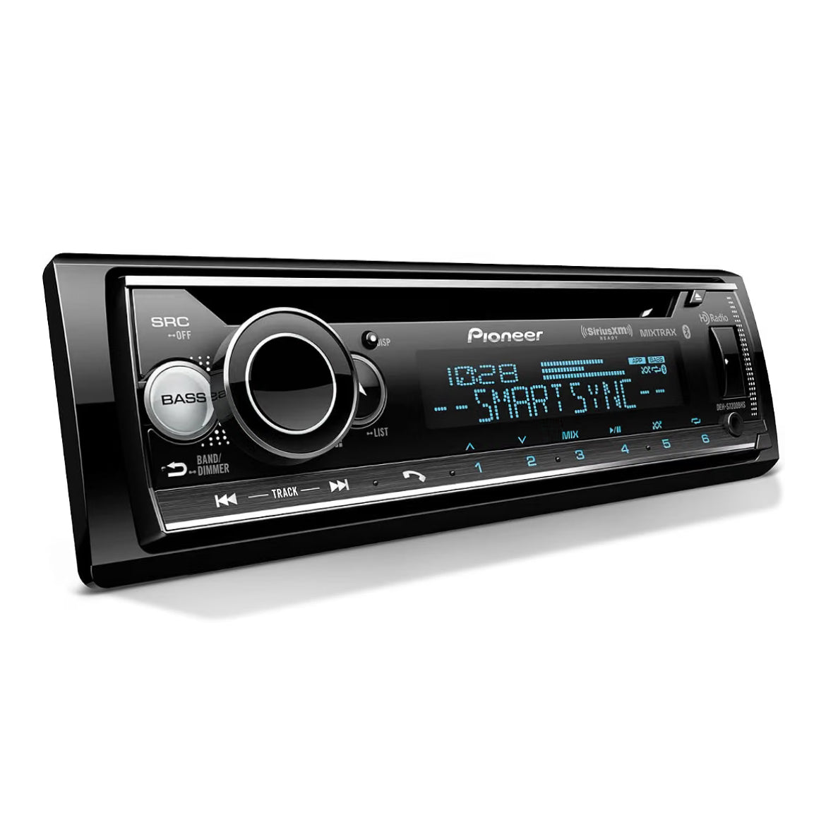 Pioneer DEH-S7200BHS 1-Din CD Car Stereo with Bluetooth, USB/AUX. HD Radio
CD Receiver, SiriusXM, Color Change, FLAC, AM/FM, Detachable Face, 13-Band EQ, 50W x 4, Voice Control, Hi-Volt RCA Preouts
