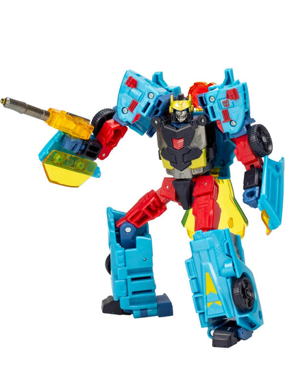 Transformers Legacy United Deluxe Klas Cybertron Universe Hot Shot, 5.5-duim Omskakelende Aksiefiguur, 8+