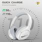 Black Shark JoyBuds Max Active Noise Cancelling Headphones Wireless Over Ear (White)