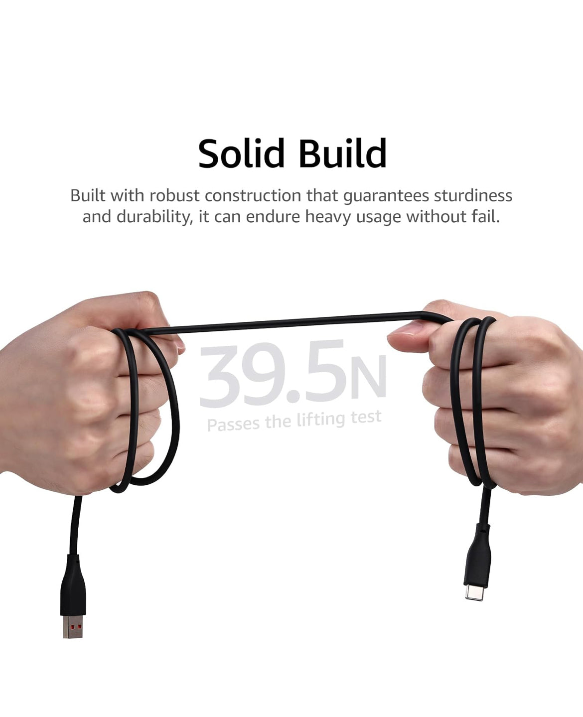 USB-C to USB-A Charging Cable Supports 480Mbps Speed and Type C Fast Charging Data Cable