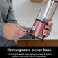 Ninja Blast Portable Blender, Cordless, 18oz. Vessel, Personal Blender BPA Free, Leakproof-Lid and Sip Spout, USB-C Rechargeable, Dishwasher Safe - Metallic Cherry - BC151RD