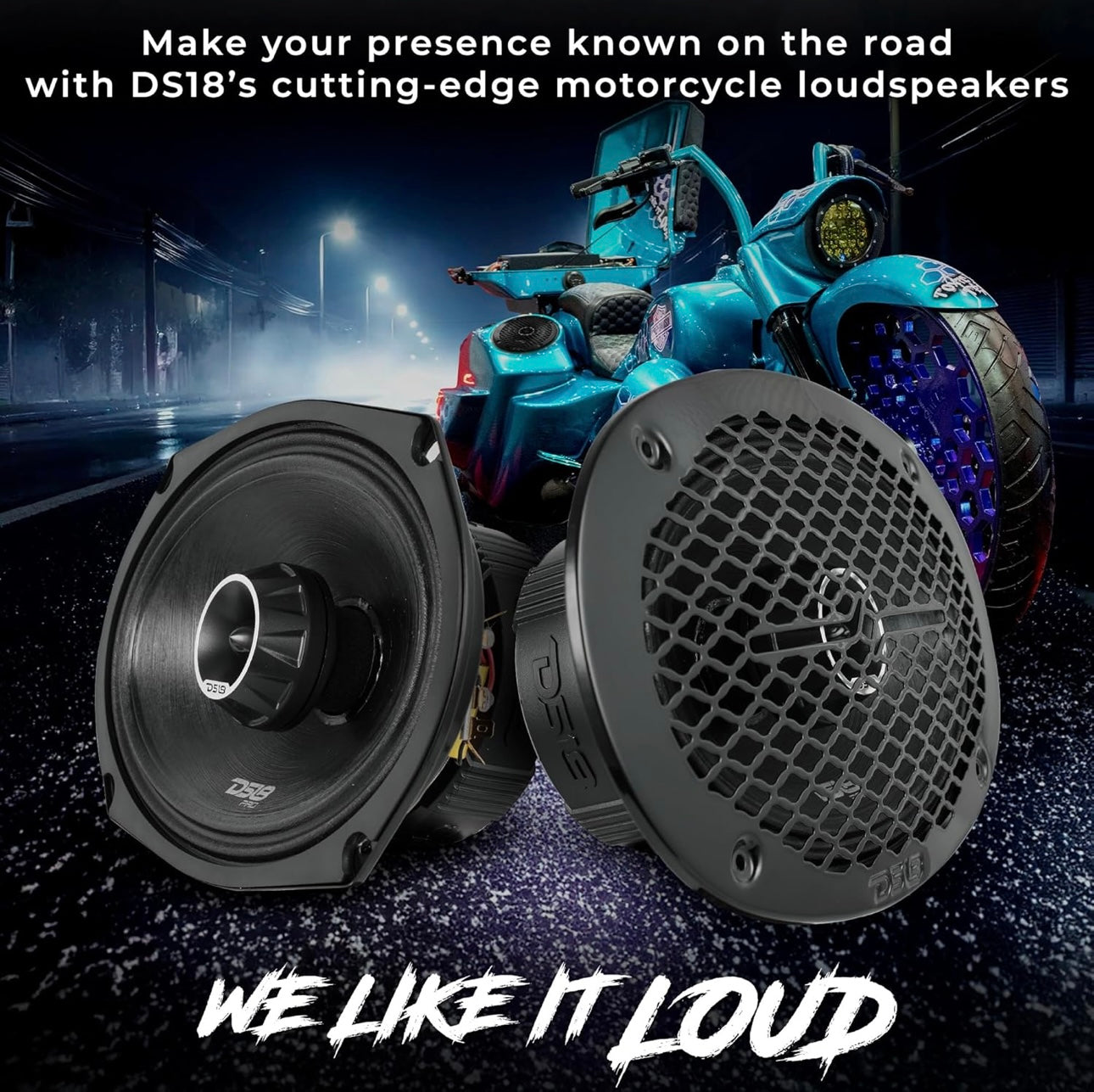DS18 PRO-ZT69 6x9 Inches Pro Audio Coaxial Midrange Speakers with Built-in Bullet Tweeter, 4-Ohms