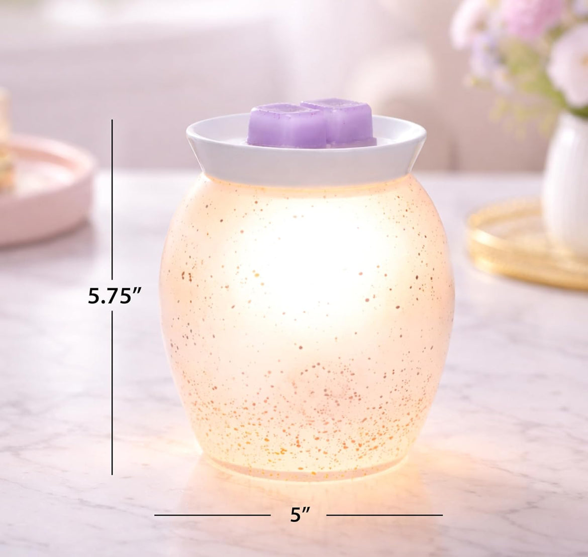Scentsationals Modern Wax Melt Warmer, for Scented Wax Melts - Trudy - Contemporary Fragrance Warmer for Cubes and Tarts