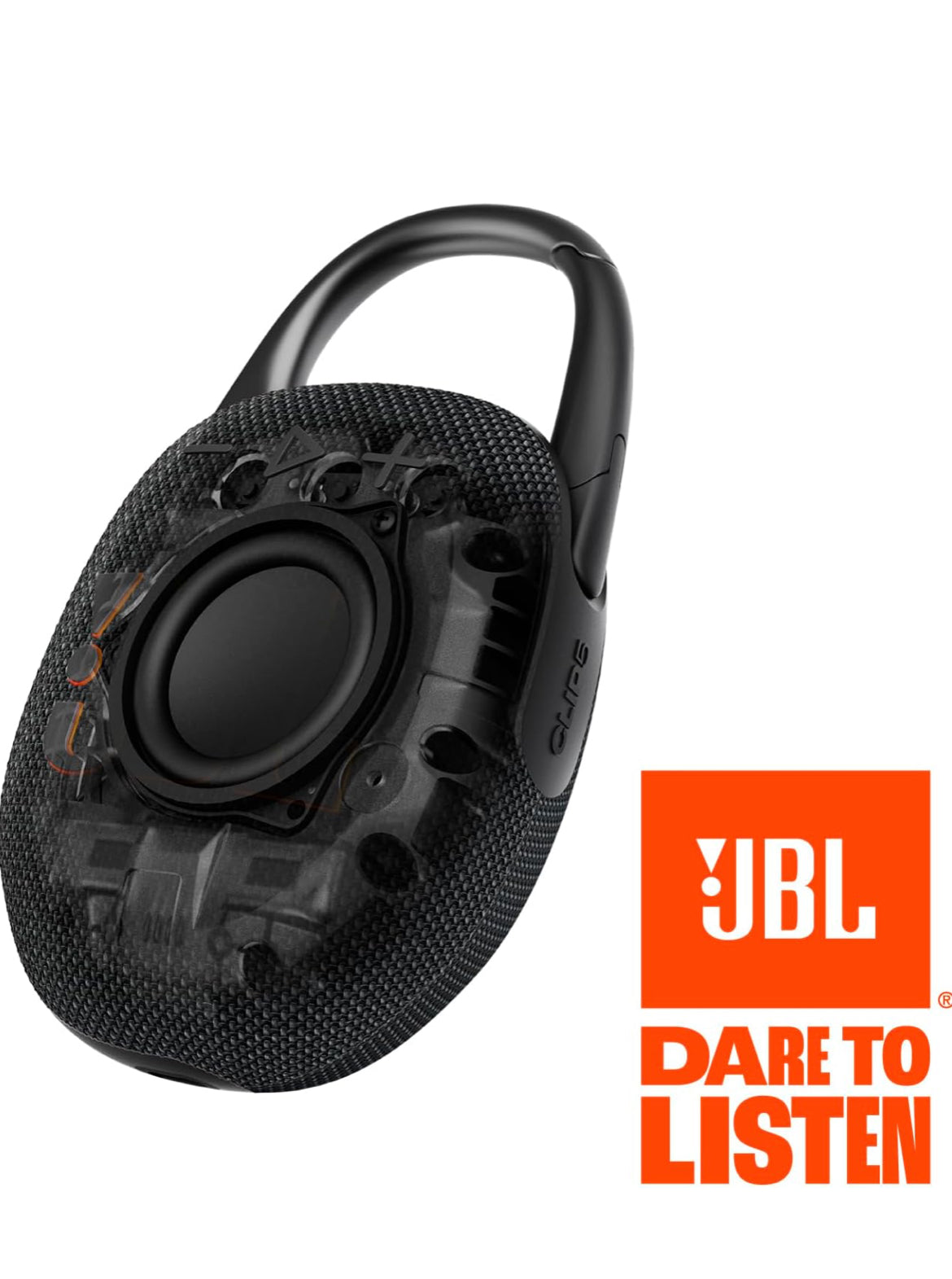 JBL Clip 5 - Ultra-Portable, Waterproof & Dustproof Bluetooth Speaker, Big Pro Sound with Punchy bass - (White)