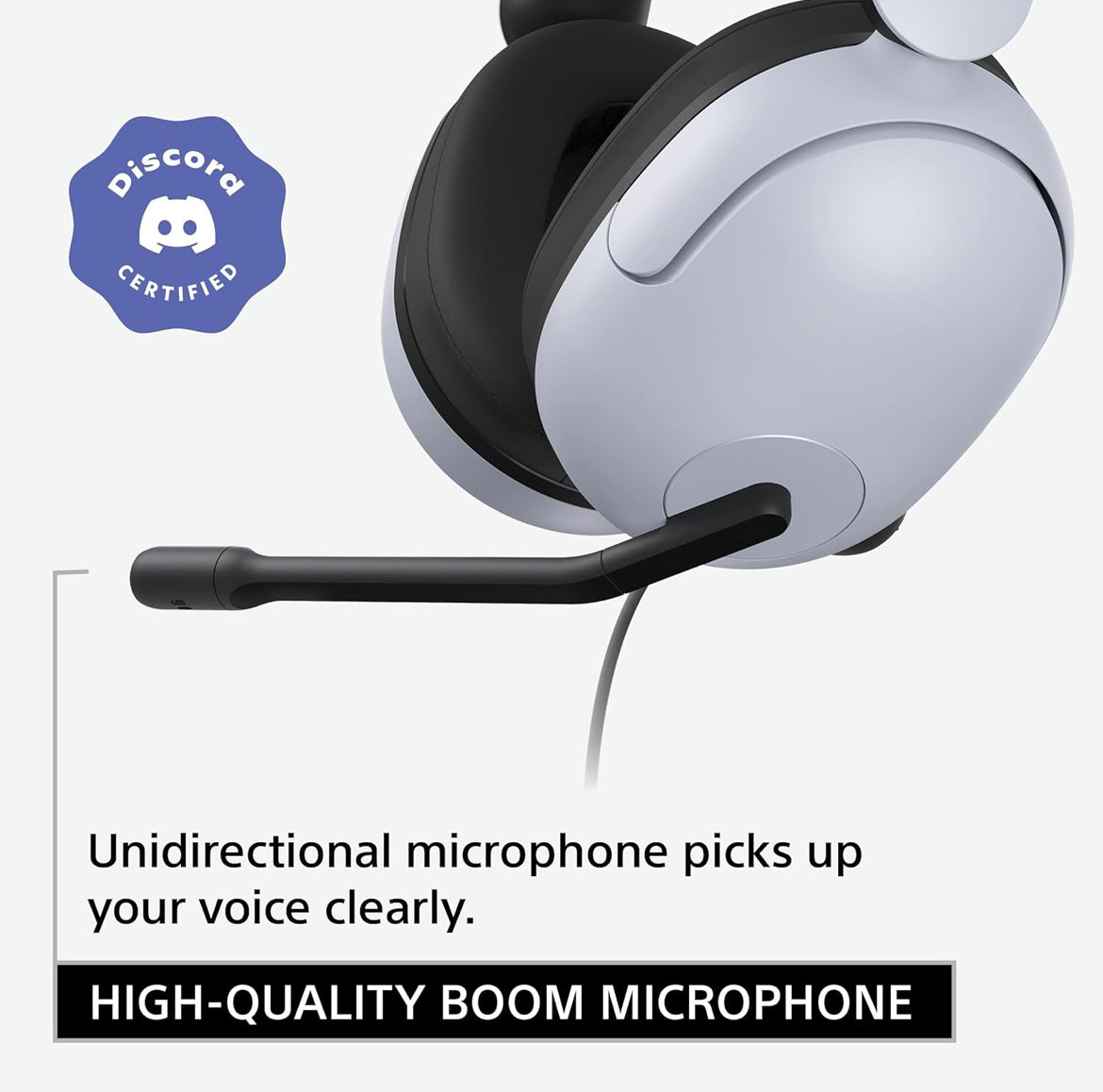 Sony INZONE H3 Bedrade Speletjieshooftelefoon met Mikrofoon, PS5-koptelefoon, Oor-die-oor Discord Gesertifiseerde MDR-G300 - (Wit)
