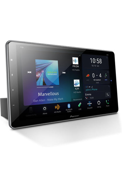 Pioneer DMH-WT8600NEX 10.1" HD Touchscreen Floating Display Car Stereo
Digital Multimedia Receiver, Wireless CarPlay & Android Auto, Amazon Alexa Built-In, Bluetooth, FLAC, Backup Cam, HD Radio