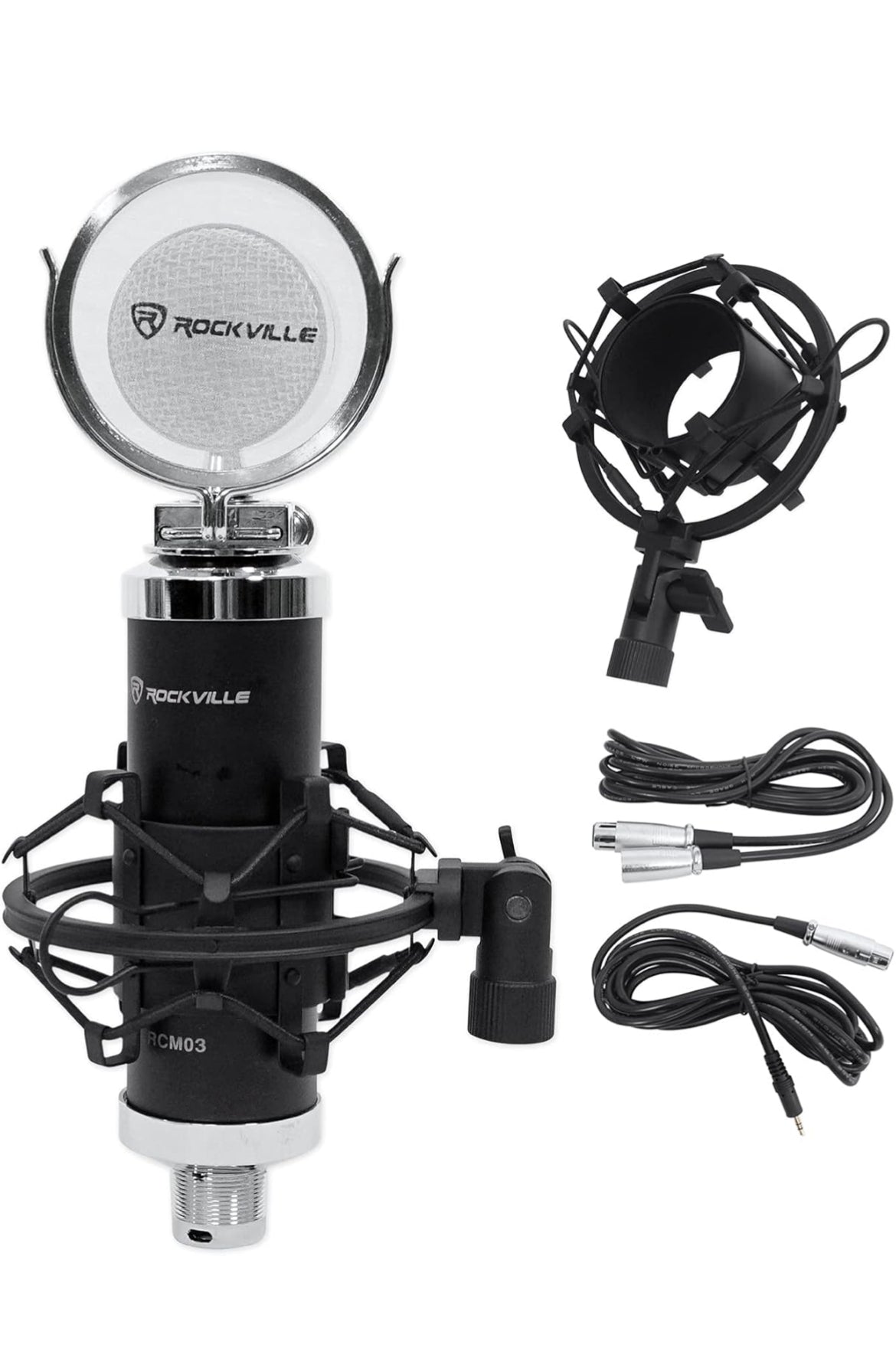Rockville Apm6c 6.5" 2-Way 350W Active/Powered USB Studio Monitor Speakers Pair
