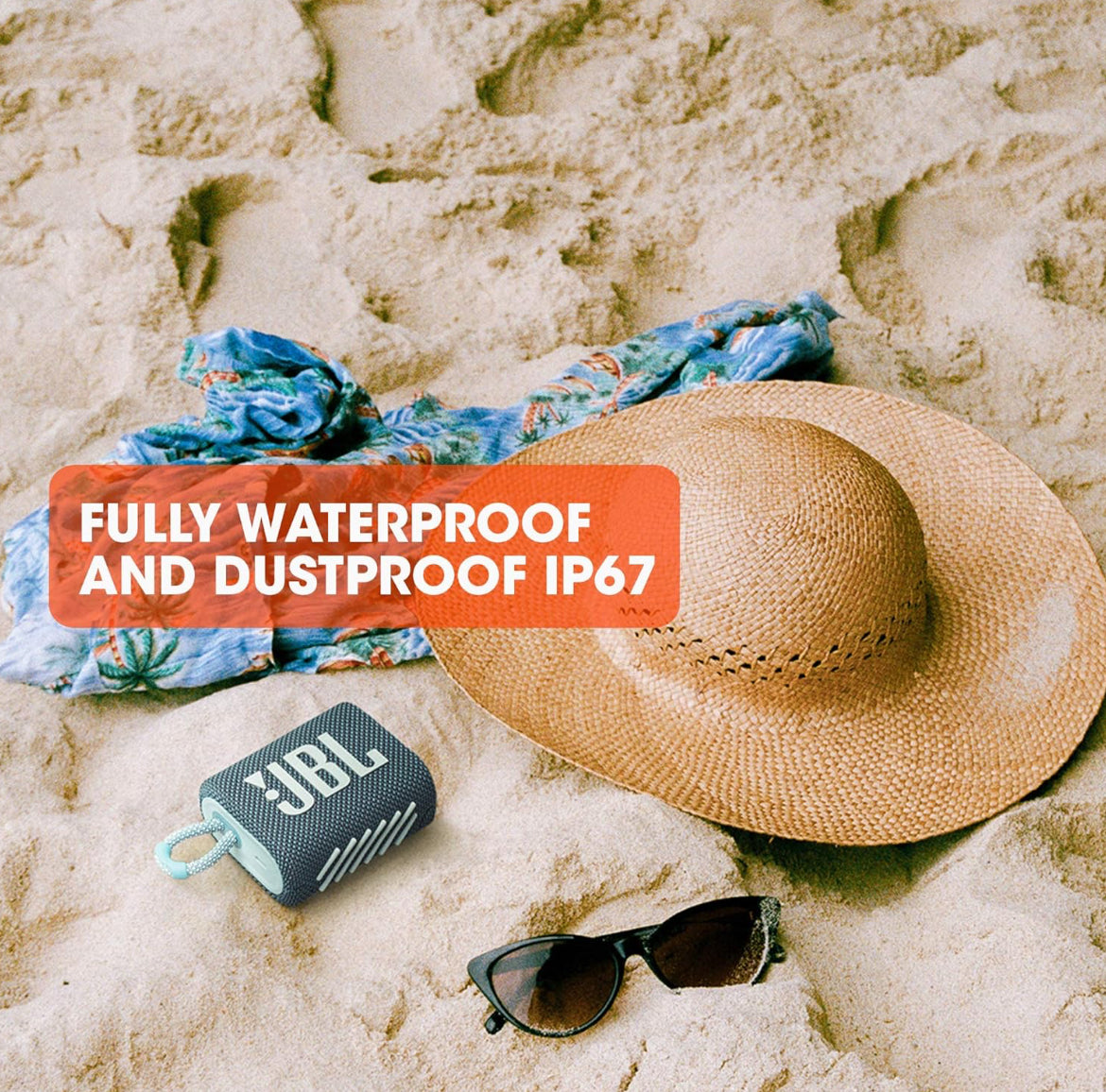 JBL Go 3 - Portable Mini Bluetooth Speaker P67 Waterproof and Dustproof - (Camo)