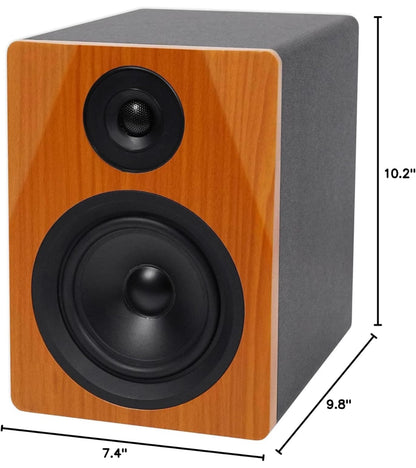 Rockville (2) DPM5C Dubbel Aangedrewe 5.25" 300 Watt Aktiewe Studio Monitor Luidsprekers
