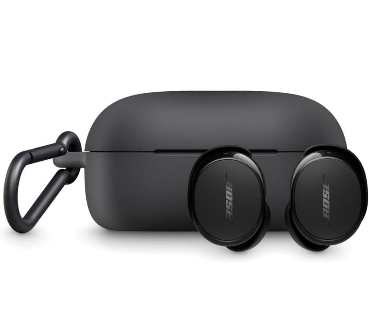 Bose QuietComfort Earbuds Silicone Case Cover, Protective Silicone Exterior- Black