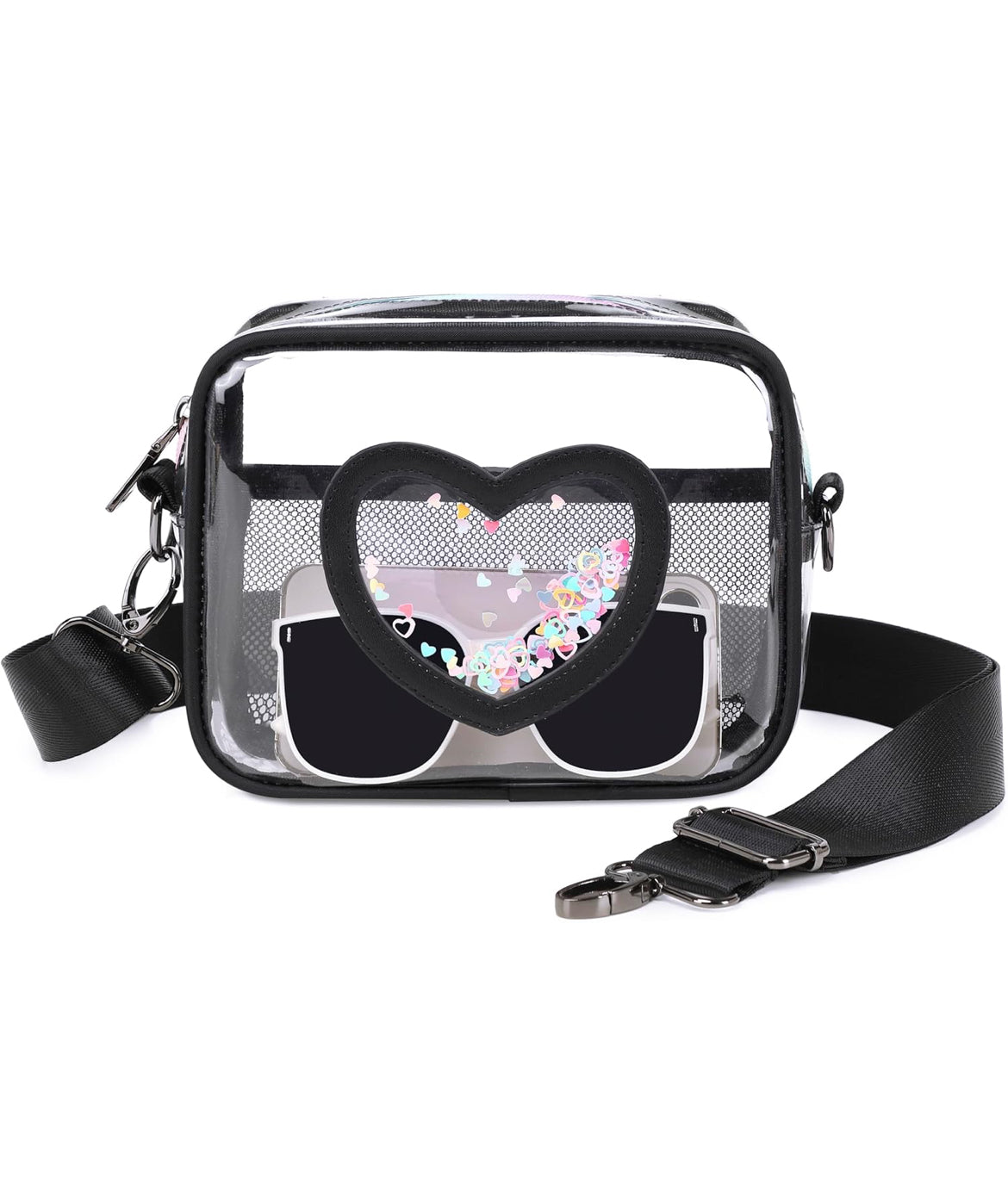Clear Crossbody Bag for Women Girls Kids Purse Toddlers Shoulder Messenger Handbags Transparent Bags Wallet Pouch