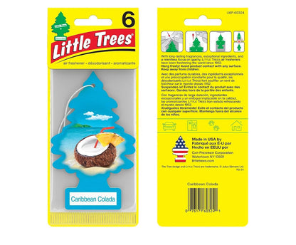 LITTLE TREES Kar Lugverfrisser Hangboom Langdurige Geur - Caribbean Colada (24)