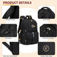 College Backpack, Travel Laptop Backpacks, Large Kids School Bag for Teens Girls Boys Students Bookbag Fit for 15.6 Inch Computer Waterproof Business Work Back Pack for Women Men Daypack Black