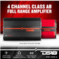 DS18 SXE-1200.4/RD Car Amplifier Stereo Full-Range Class A/B 4-Channel @4 OHM 1200 Watts - Powerful and Compact Amp  - NEW