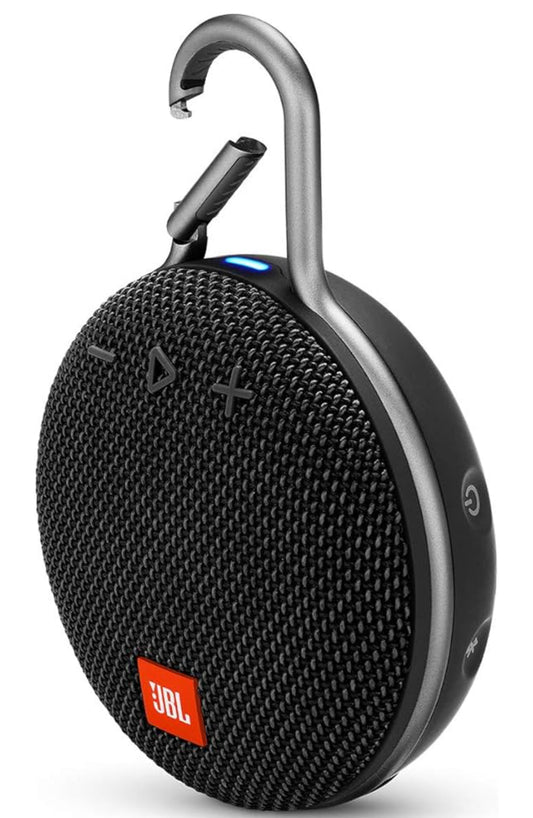JBL Clip 3 Waterproof, Durable & Portable Bluetooth Speaker - Up to 10 HRS of Play  Noise-Cancelling Speakerphone & Wireless Streaming - Black