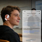 Open Ear Earbuds Bluetooth, AI Translation w/ Real-Time 100+ Languages Translation - White