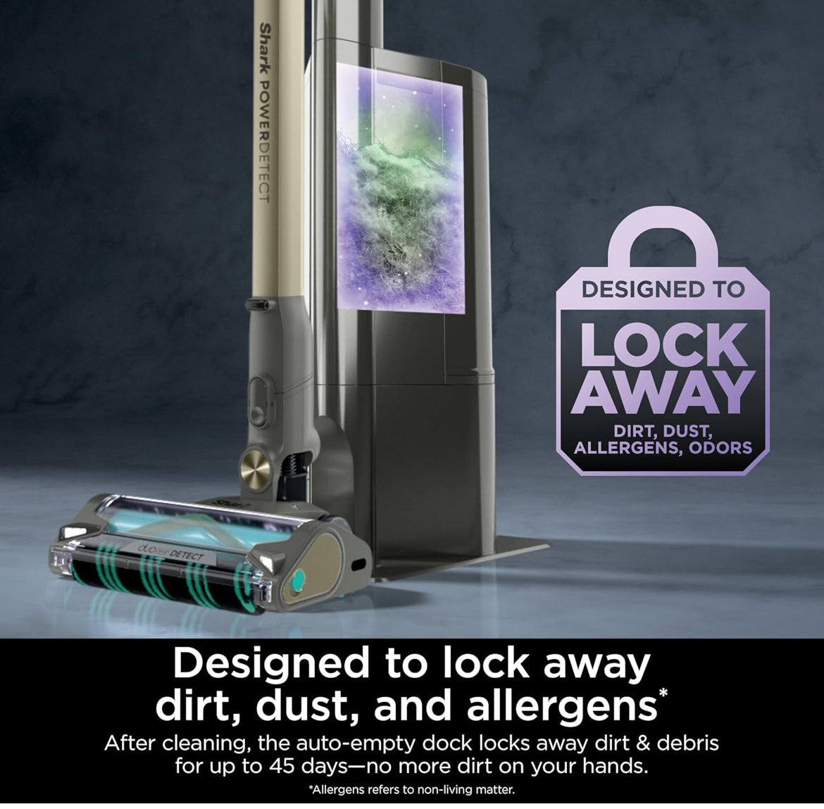 Shark Power Detect Clean & Empty Cordless Stick Vacuum & Auto-Empty System - NEW