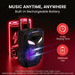 Portable Bluetooth PA Speaker System 600W 10” Outdoor BT Speaker - Includes 2 Wireless Microphones, Party Lights, USB SD Card Reader, FM Radio, Rolling Wheels - Remote Control