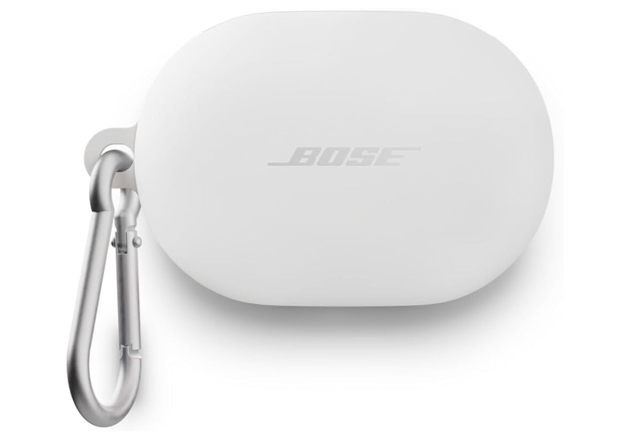 Bose QuietComfort Earbuds Silicone Case Cover, Protective Silicone - White Smoke