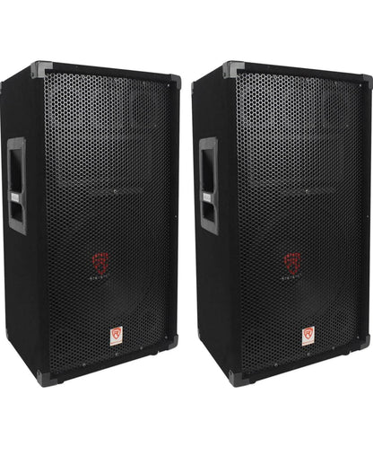 Rockville (2) RSG12 12 duim 3-rigting 1000 Watt 8-Ohm Passiewe DJ/Pro Oudio PA Luidspreker