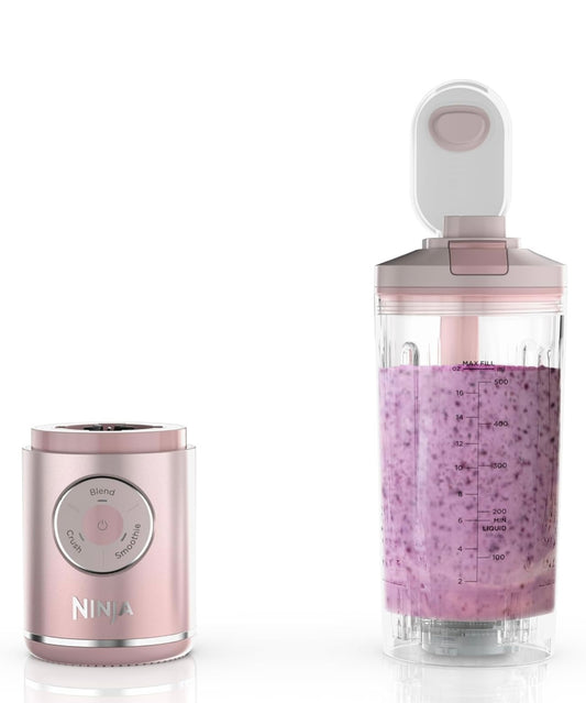 Ninja Blast Max, Portable Blender + Twist & Go, Personal Smoothie, Blend, Ice Crush, 3 Programs, Cordless, 22 oz - PINK, BC251PK