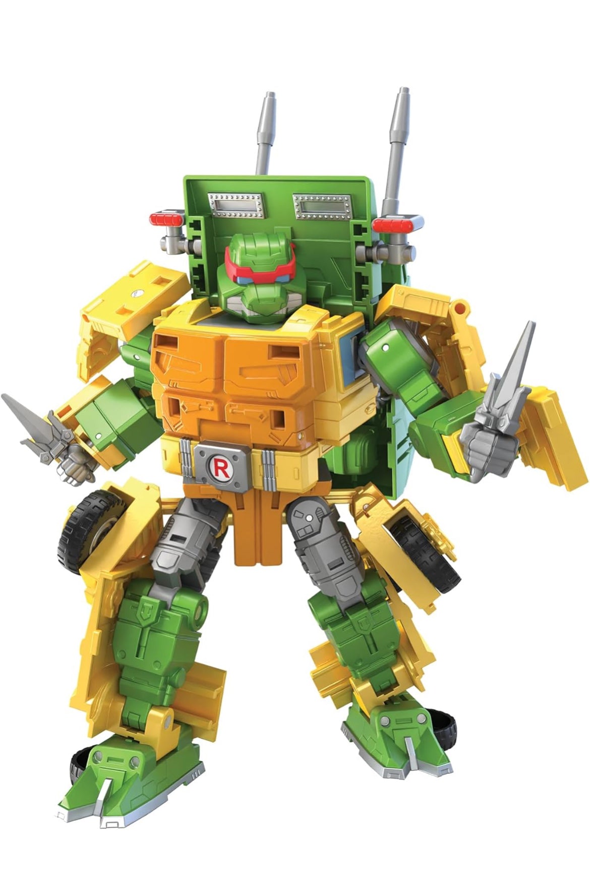 Transformers Collaborative Teenage Mutant Ninja Turtles x Toy Party Wallop, 7-duim Aksiefiguur, 8+