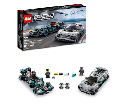 LEGO Speed Champions Mercedes-AMG F1 E, Performance & Project One Speelgoedmotorstel Boustel - Versamelbare Resiesmotorspeelding