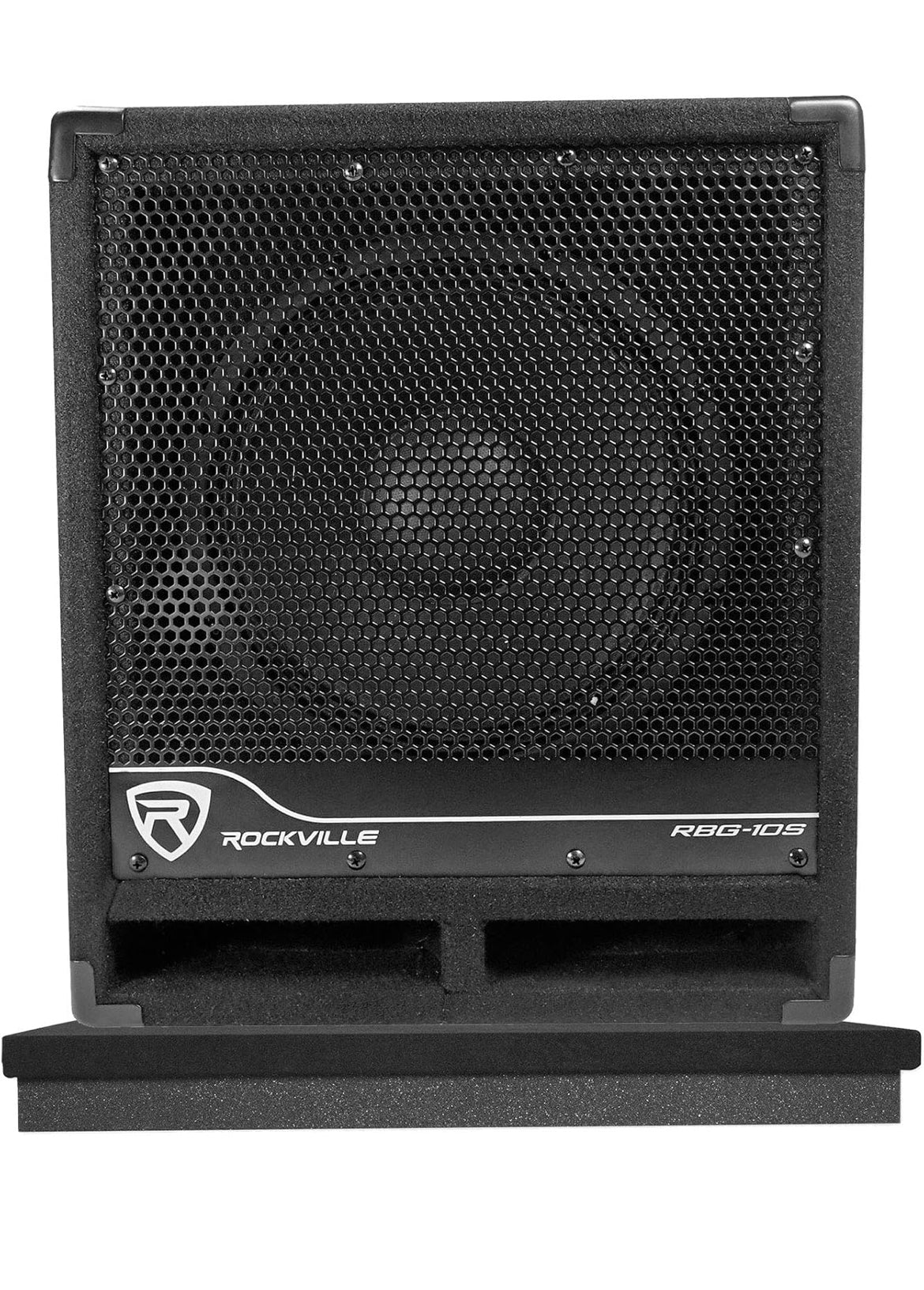Rockville RBG10S Bass Gig 10" 1200w Aangedrewe PA Subwoofer DJ/Pro+Akoestiese Verhoger