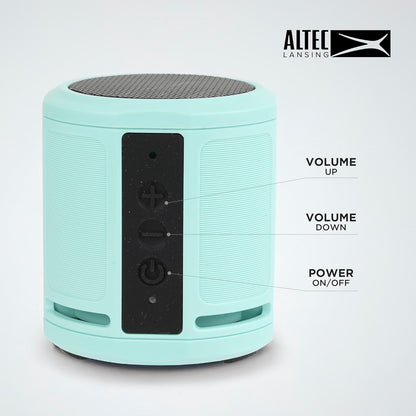 Altec Lansing HydraMicro - Waterdigte Bluetooth-luidspreker, Liggewig en Draagbare Luidspreker vir Reis en Buiteluggebruik, Munt