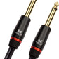 Monster 21 ft Straight to Straight Bass Guitar Cable. 95% Copper Braided Shield. Bass Guitar Amp Cord