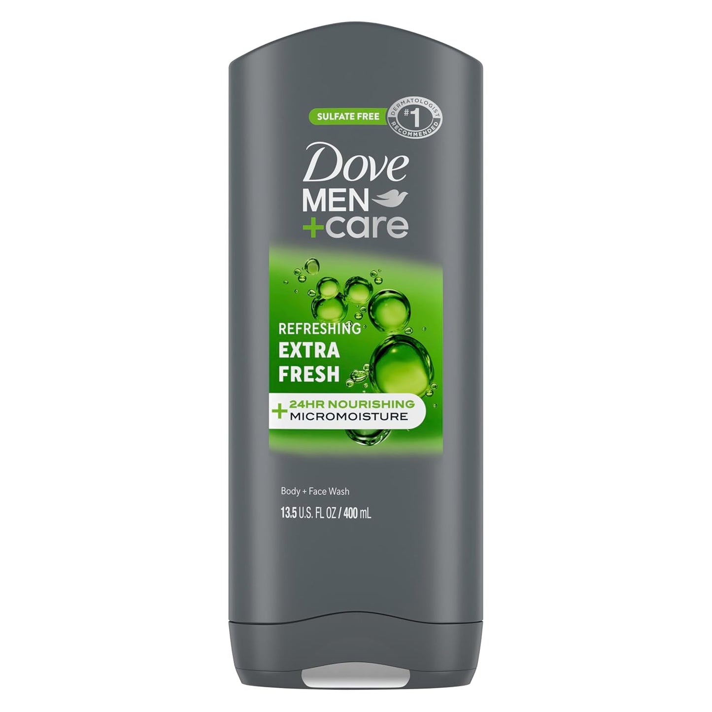 Dove Men+Care Body and Face Wash Refreshing Extra Fresh with 24HR Nourishing Micromoisture (Pack of 2)