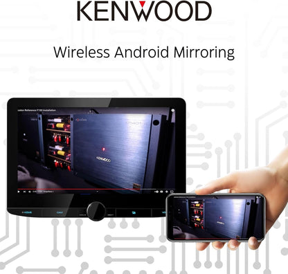Kenwood 10.1" Hoëdefinisie-motorstereo-ontvanger met kapasitiewe raakpaneel