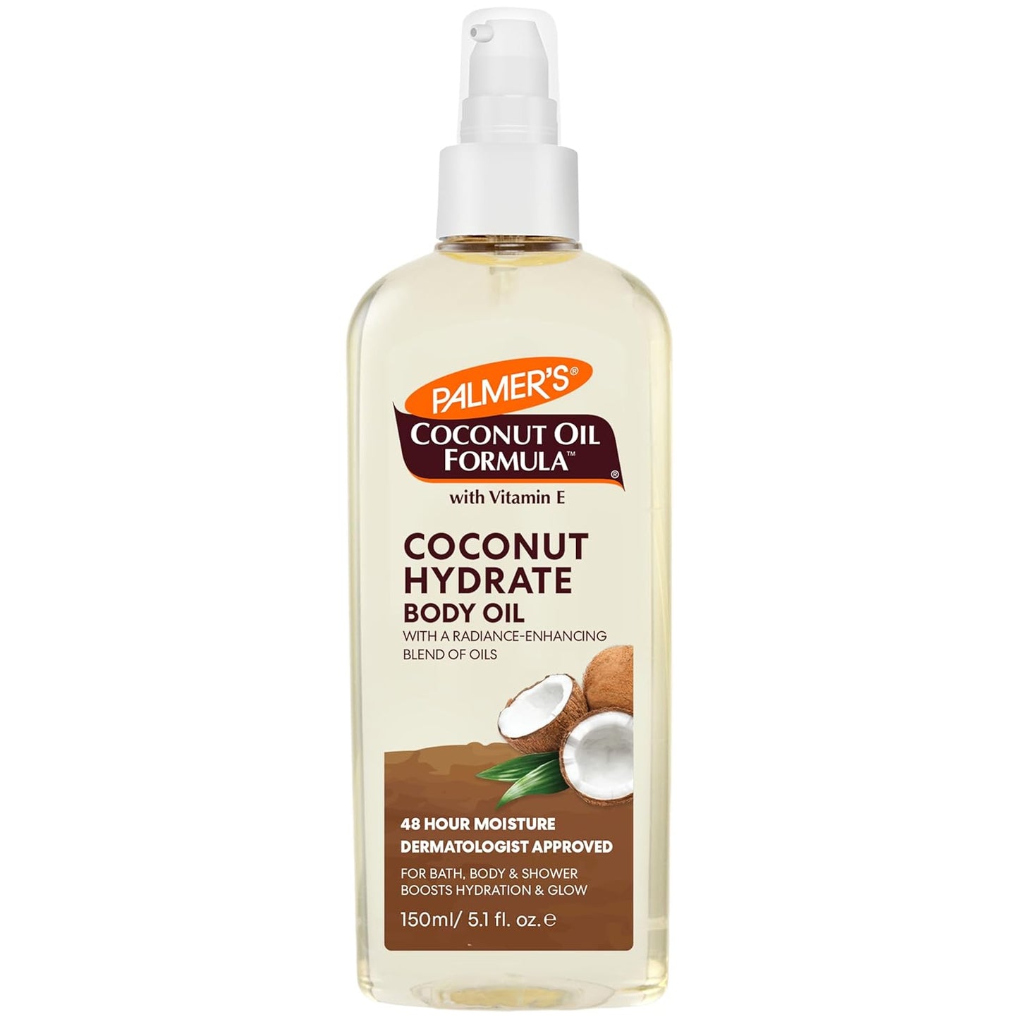 Palmer's Coconut Oil Formula Body Oil, Body Moisturizer w/ Green Coffee Extract, Bath Oil for Dry Skin - (5.1 oz)