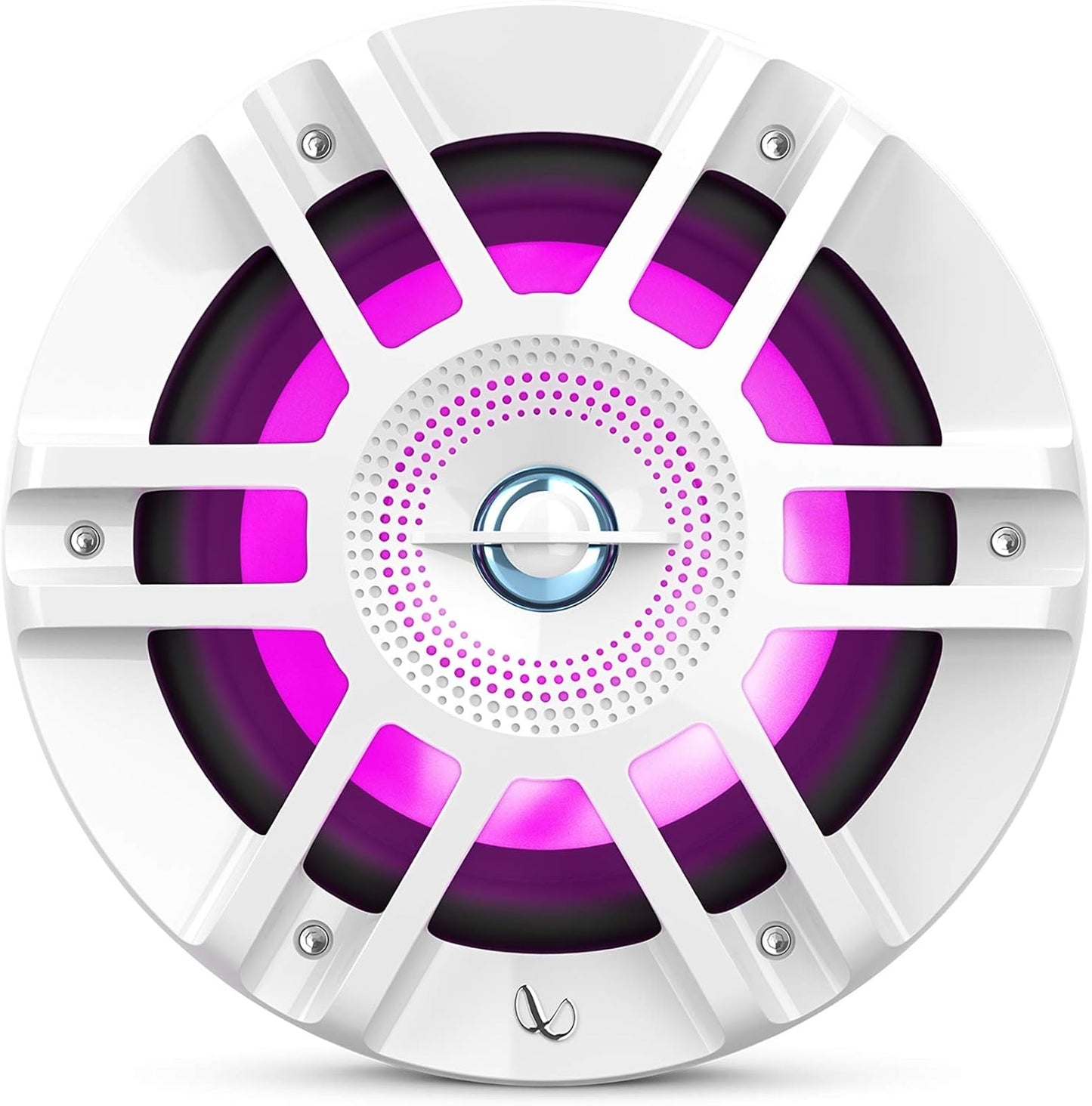 Infinity Kappa Marine Series White 6.5 Inches Premium 2-Way RGB LED Coaxial Speakers (Pair)